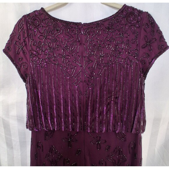 Bridgerton Regency Adrianna Papell Beaded Maxi Gown (no size tag - see photos) - Picture 10 of 16